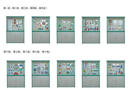 机械设计基础陈列柜,陈列柜教学设备,机械制图教学模型(图2) 机械设计基础陈列柜,陈列柜教学设备,机械制图教学模型